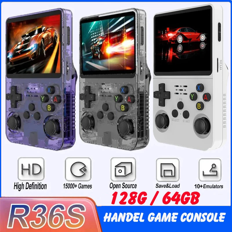 Open Source R36S Retro Handheld Video Game Console  128G  20000+ Games Open Source R36S Retro Handheld Video Game Console  128G  20000+ Games